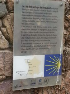 Le chemin de Compostelle à partir de Paimpol